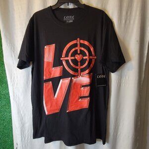 LOVE Men's Graphic Print Bullseye T-Shirt XL New With Tags